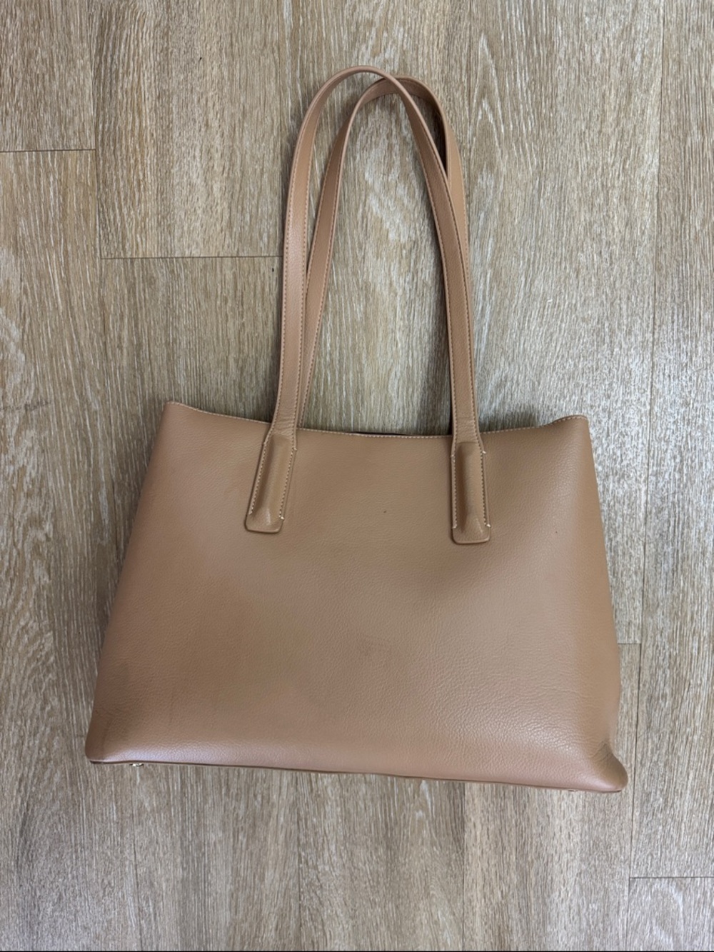 Freja New York Linnea Leather Tote Latte Bag Purse - Picture 5 of 16